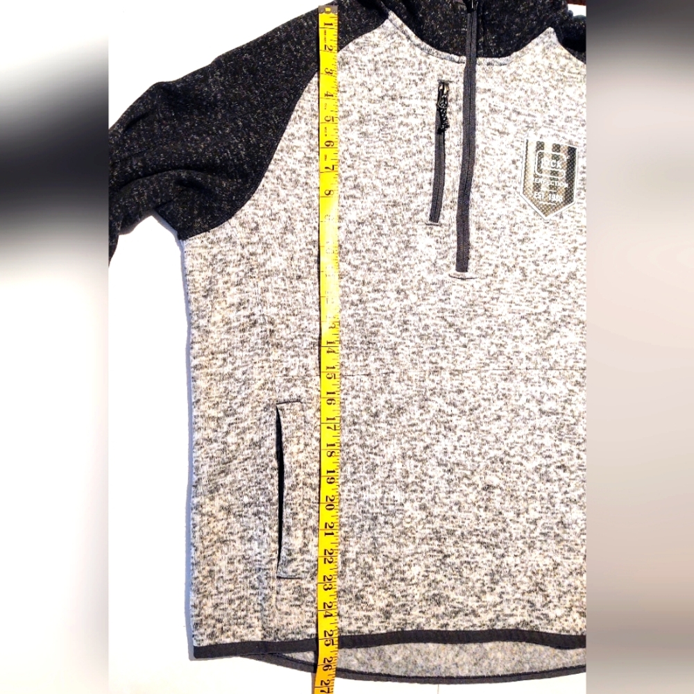Glock 1/4 Zip Fleece Pullover Mens S Blk/Grey - Picture 6 of 11